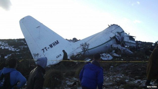 Wreckage of plane