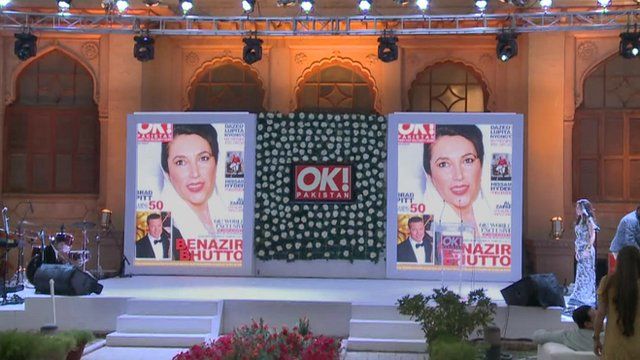 OK! Pakistan's launch party display