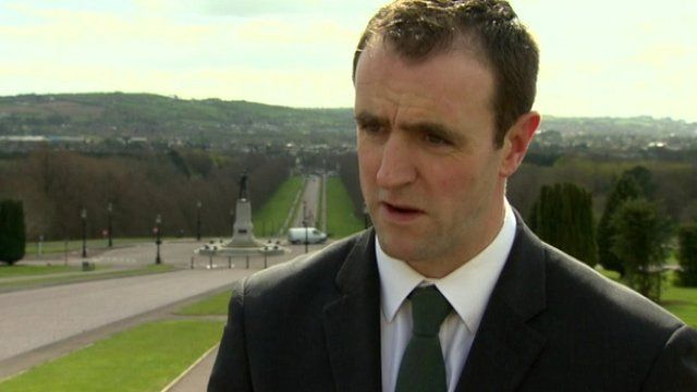 Mark H Durkan said parties may put posters up before or after the race