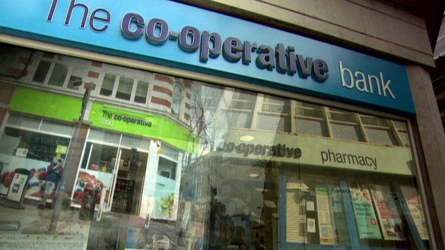 The exterior of a Co-op bank building