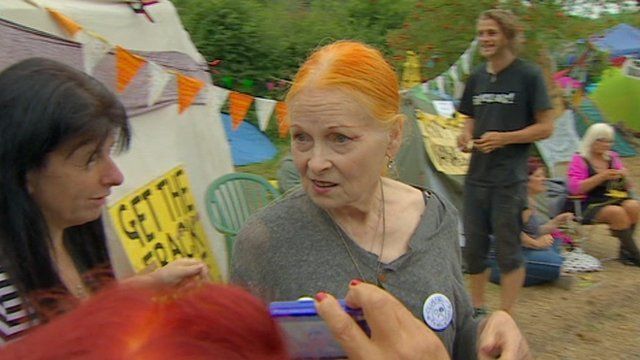 Vivienne Westwood at fracking protest
