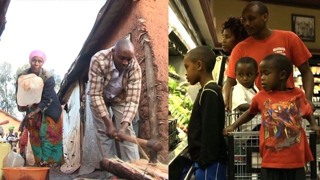 Family in Rwanda and the US
