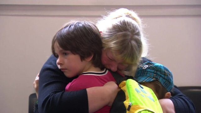 Mother reunited with two of her sons
