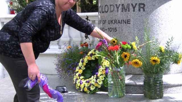 Tributes to fallen Ukrainians