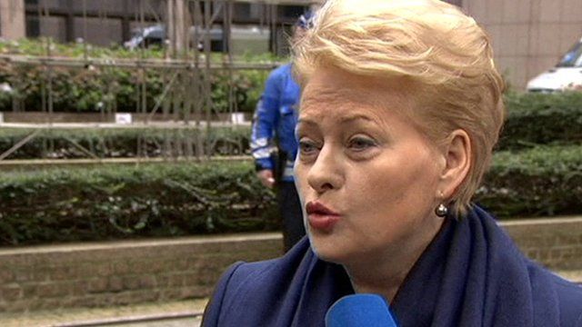 Lithuanian President Dalia Grybauskaite