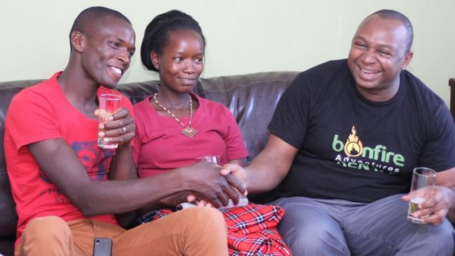 Wanandoa waliofanya harusi ya shilingi za kenya 100