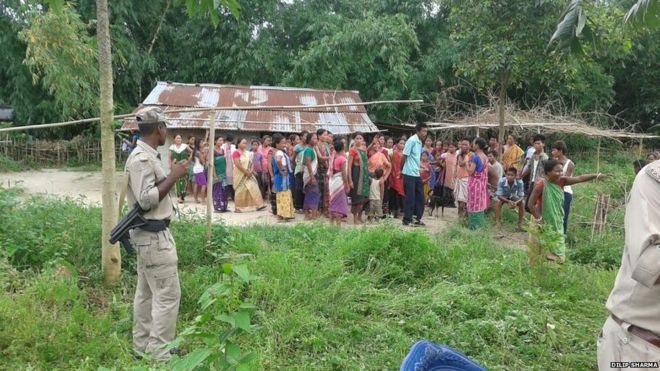 The village in Sonitpur district where the incident happened