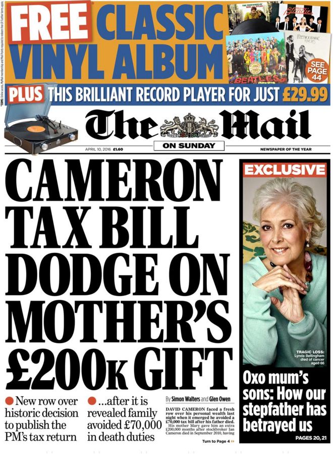 Mail front page