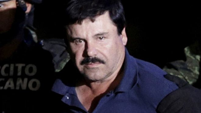 Joaquin "El Chapo" Guzman shortly after his recapture