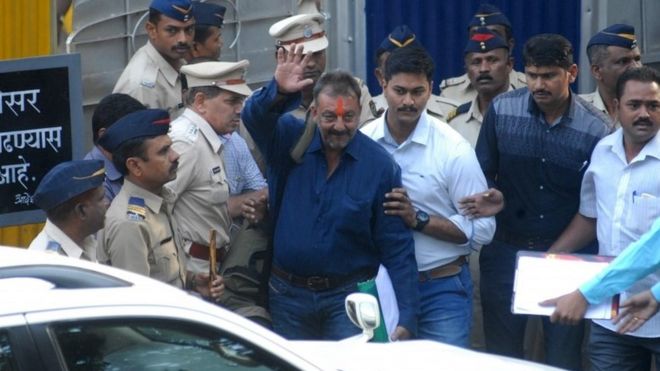Image result for sanjay dutt in jail for having weapons