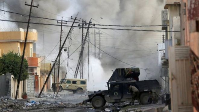 عملية الموصل: سوء الأحوال الجوية في العراق يعوق التقدم داخل المدينة