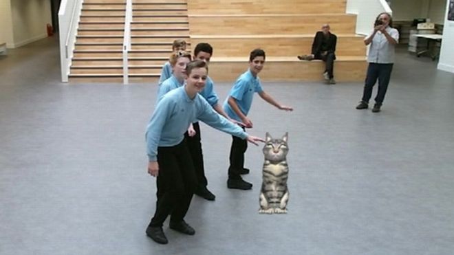 Virtual Cat Attends Cambridge School
