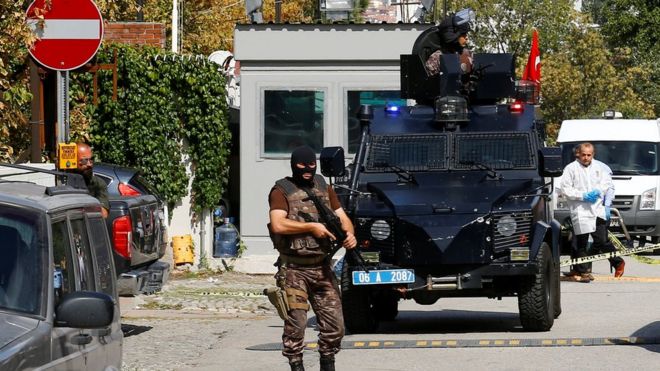 Турецкий спецназ у израильского посольства в Анкаре