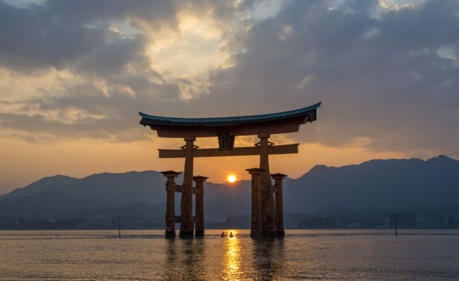 Itsukushima shrine in Miyajima, Japan