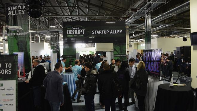 Start-up alley Tech Crunch