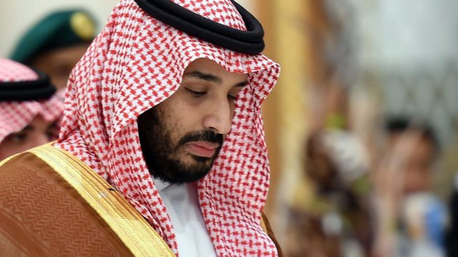 Saudi Defence Minister Mohammed bin Salman in Riyadh