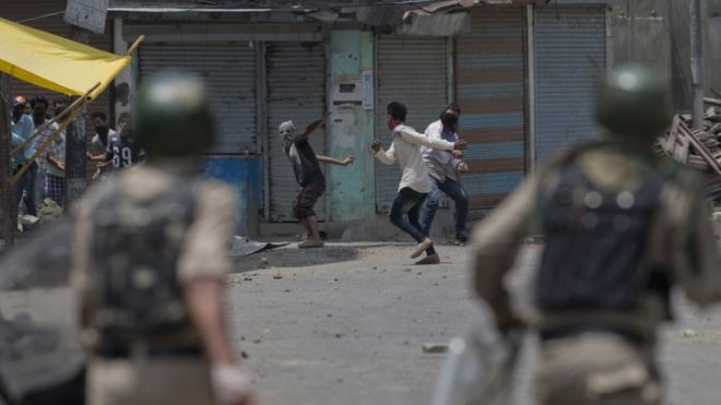 Clashes in Srinagar, 10 July