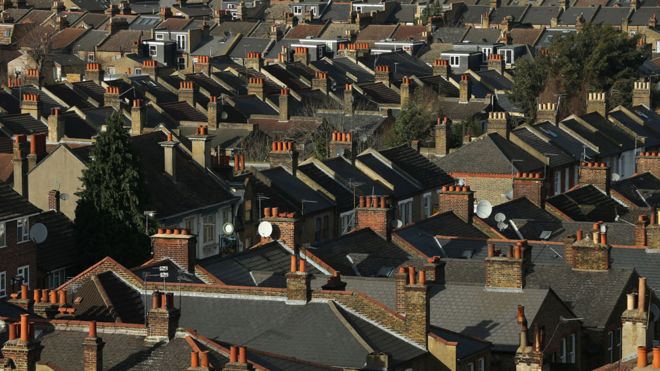 Houses in a suburb of London