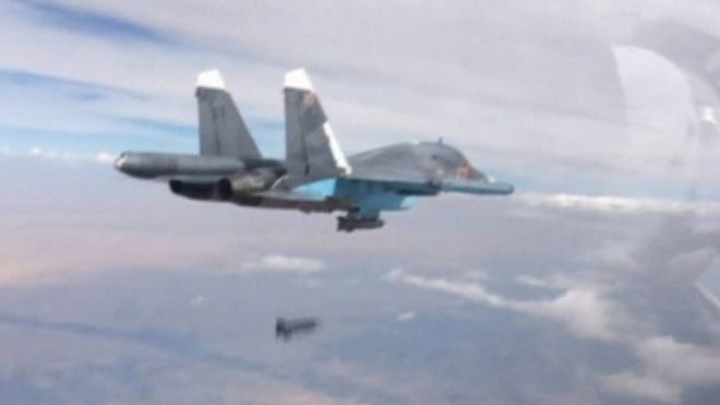 Russian Bombing in Syria. Credit: Reuters
