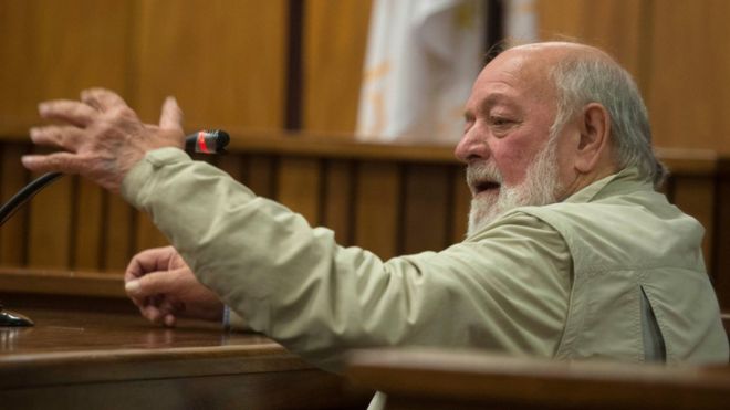 Barry Steenkamp gives evidence in the High Court in Pretoria, South Africa, 14 June 2016.