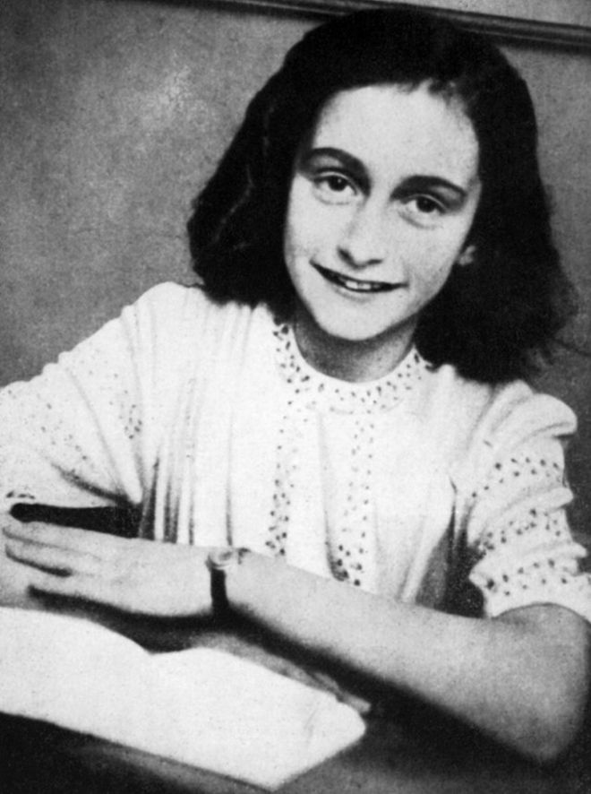 A picture of Anne Frank taken on January 1, 1942 and released by the Anne Frank Fonds.