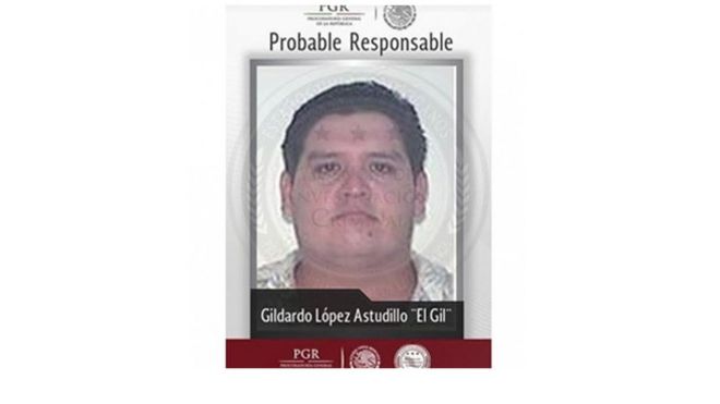 A handout photo released by the Mexican Prosecutor"s Office on 17 September 2015 shows Gildardo Lopez Astudillo, alias "Gil"