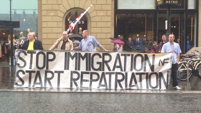 "Stop immigration start repatriation" poster