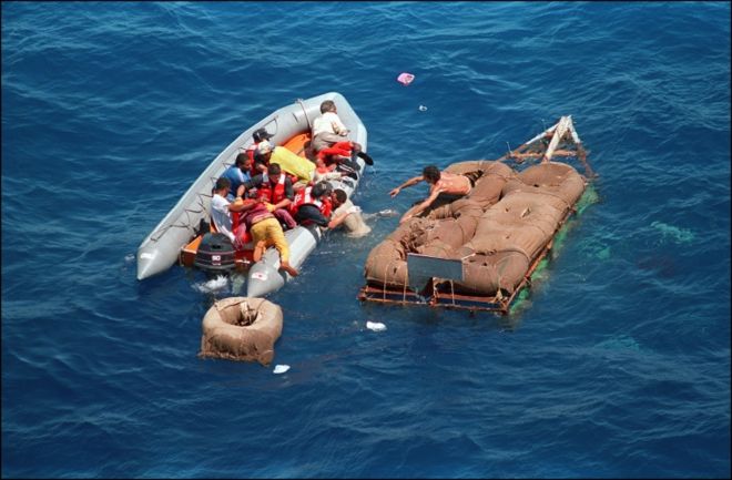 Los balseros que llegaban a tierra podían permanecer en Estados Unidos.