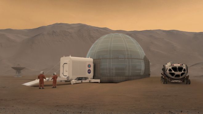 Design de uma casa em Marte