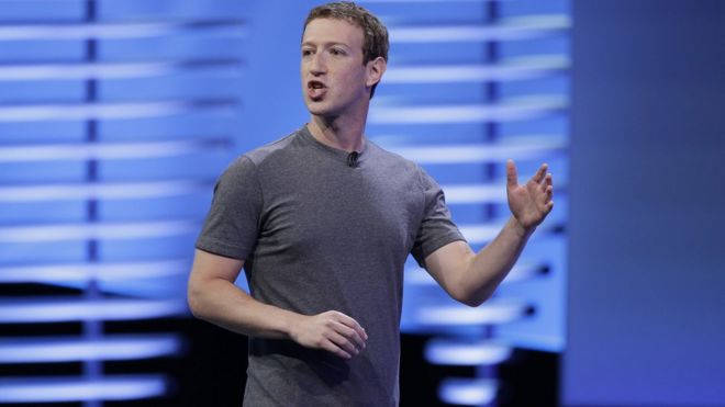 Mark Zuckerberg probably facing down an angry mob of Facebook employees
