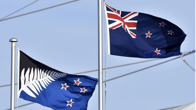 New Zealand flags