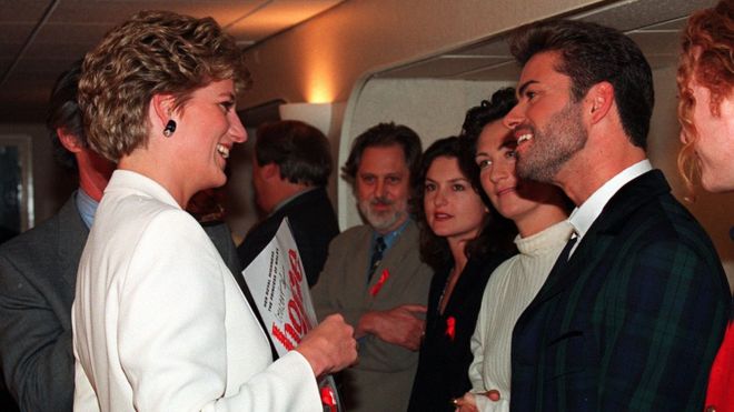 Princess Diana and George Michael