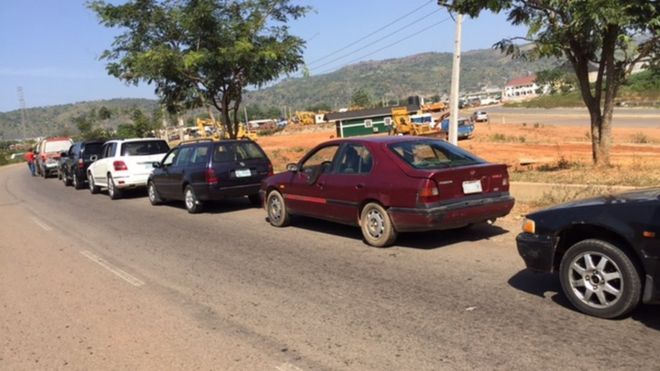 Nigeria fuel queues