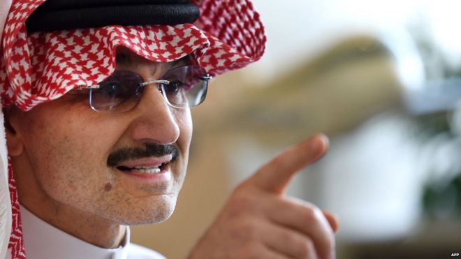 Image caption Prince Alwaleed is at number 34 on the Forbes list of the <b>...</b> - _83988549_83984317