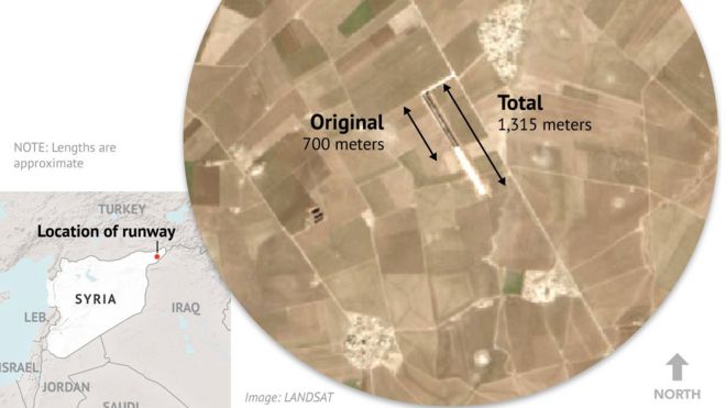 Stratfor satellite image showing Rmeilan in Syria