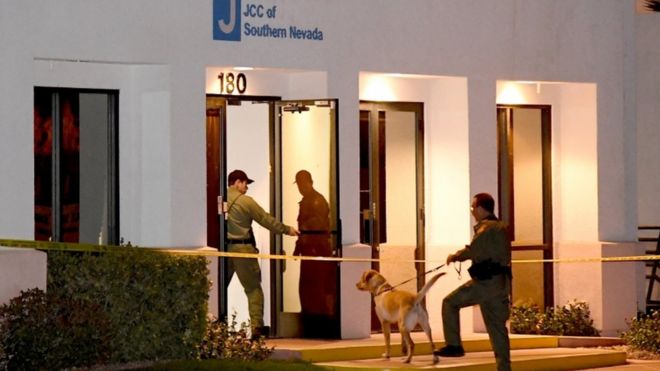 A Las Vegas area JCC is searched for bombs after a suspicious phone call