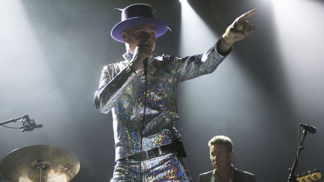 Gord Downie performing on 10 August