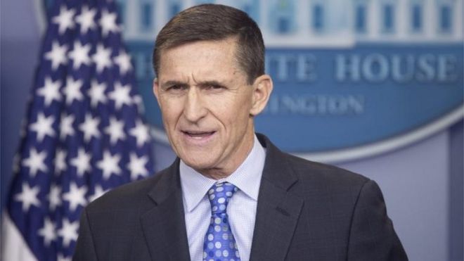 Asesor de seguridad nacional de Estados Unidos, Michael Flynn,