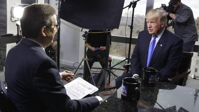 ترامب في مقابلة متلفزة مع فوكس نيوز