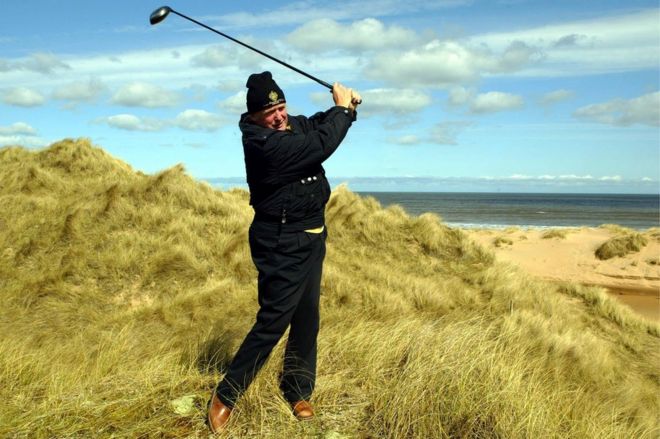 Donald Trump at Menie Estate