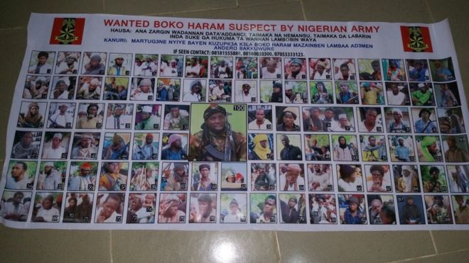 Photos of suspected Boko Haram leaders