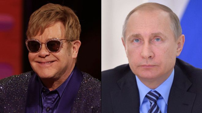 Elton John, Vladimir Putin