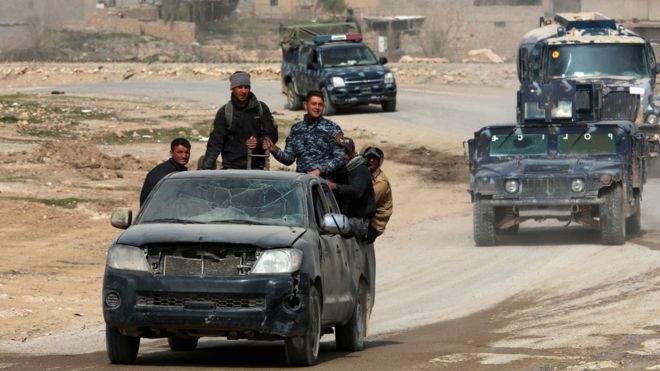 Iraqi forces advance in western Mosul (27 February 2017)
