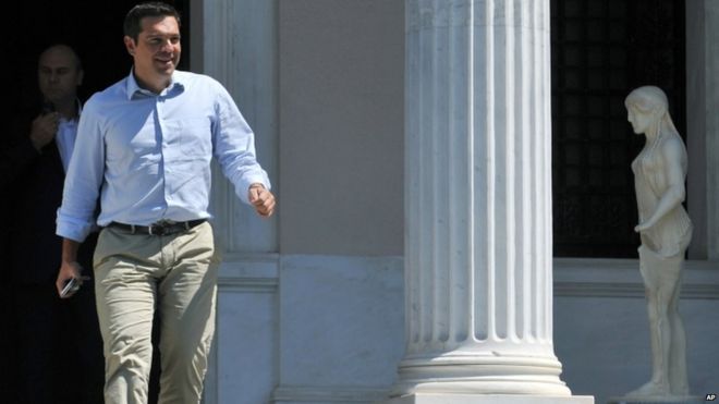 Greek Prime Minister Alexis Tsipras, 20 Aug