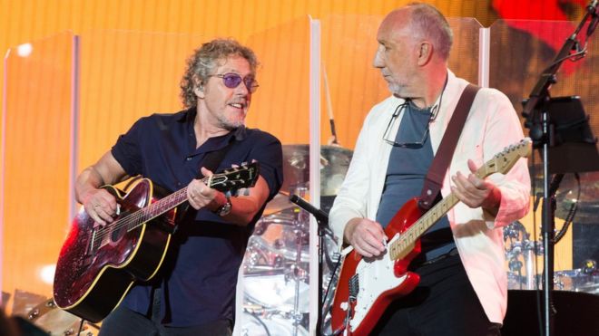 Roger Daltrey and Pete Townshend