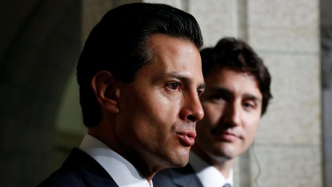Peña Nieto y Trudeau
