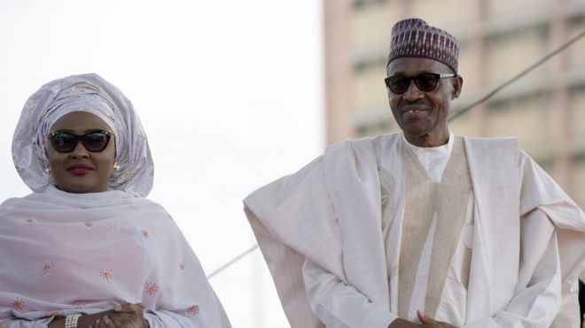 Aisha Buhari y Muhammadu Buhari