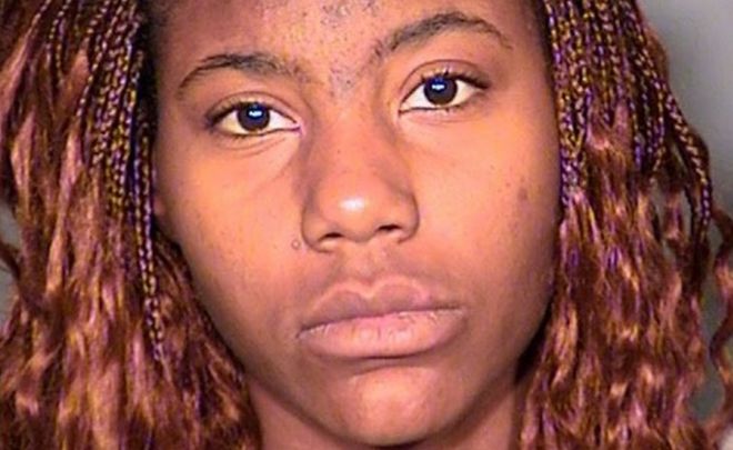 Lakeisha Holloway, a suspect who drove into pedestrians on the Las Vegas Strip, killing one person, is shown in this Las Vegas Metropolitan Police Department booking photo released on December 21, 2015.