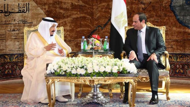 Saudi King Salman and Egyptian President Sisi