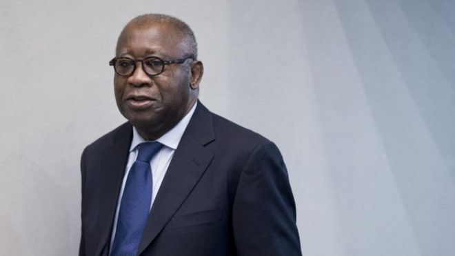 Laurent Gbagbo awaits the start of his trial at the International Criminal Court in The Hague, 28 Jan